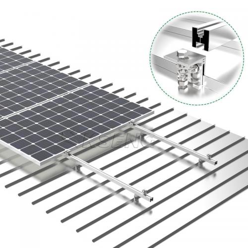 Metal roof solar mounts